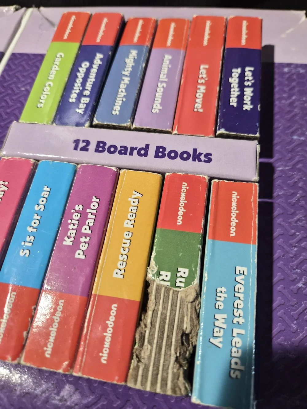 Paw Patrol Kids 12-Book Board Set - Purple